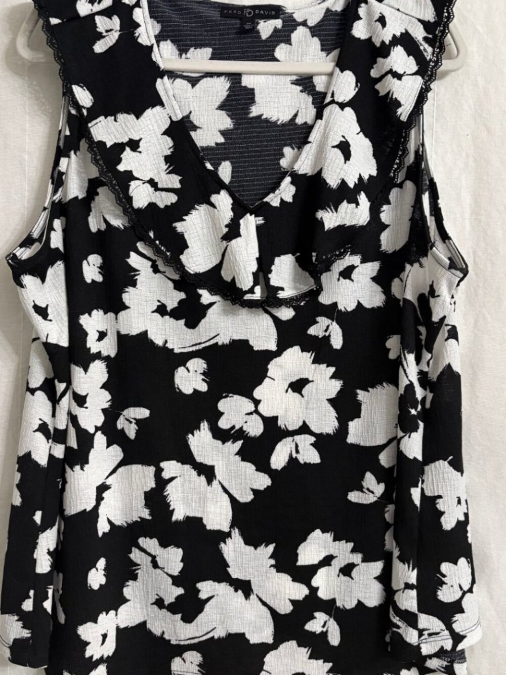 Ruffled V-Neck Top